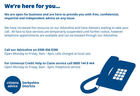 Citizens Advice Derbyshire Districts