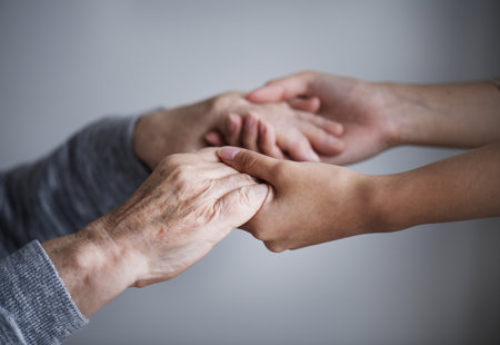 Closeup Support Hands