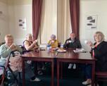 Customers enjoying a cuppa at Firs Garden community centre, Alfreton