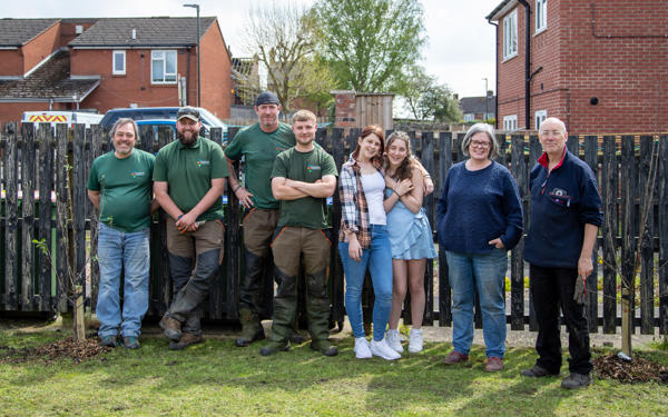 Planting trees with the Ripley Wildflowerers