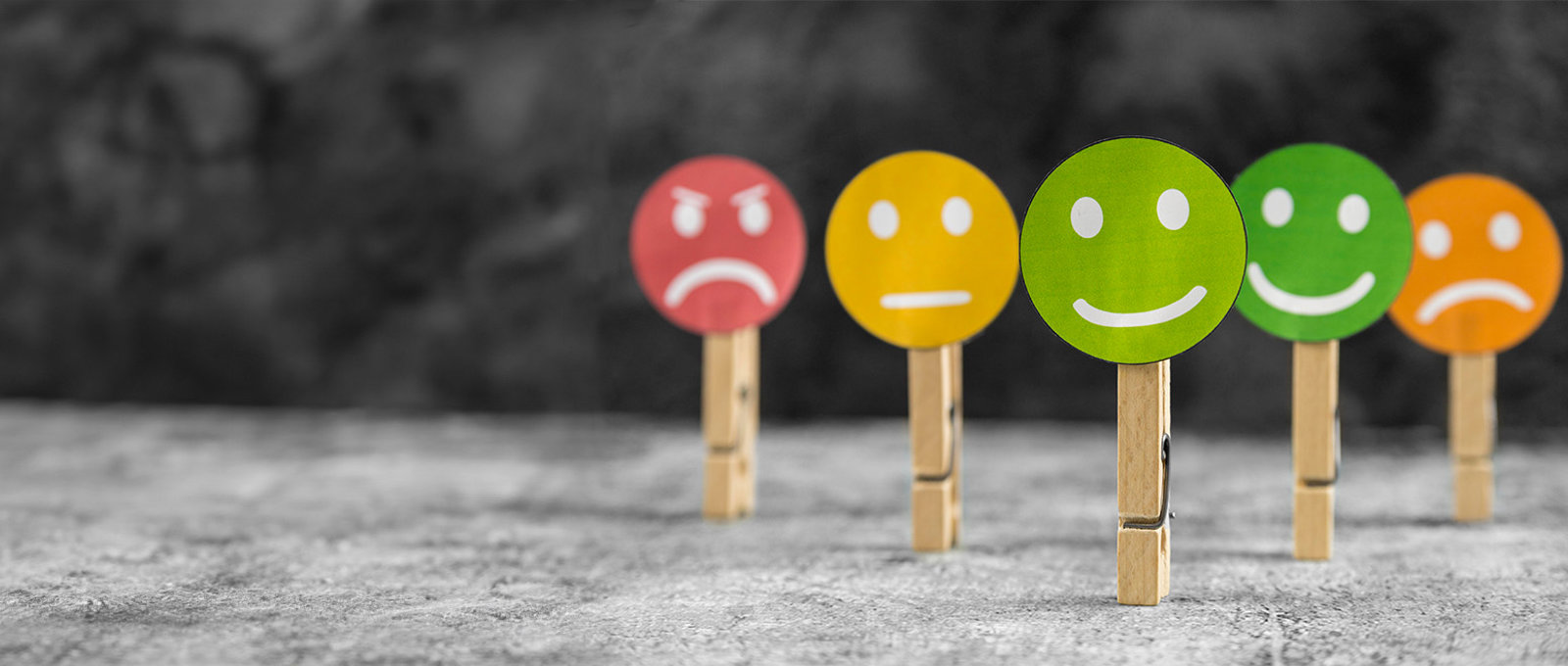 Angry, Neutral, Happy, Sad Faces