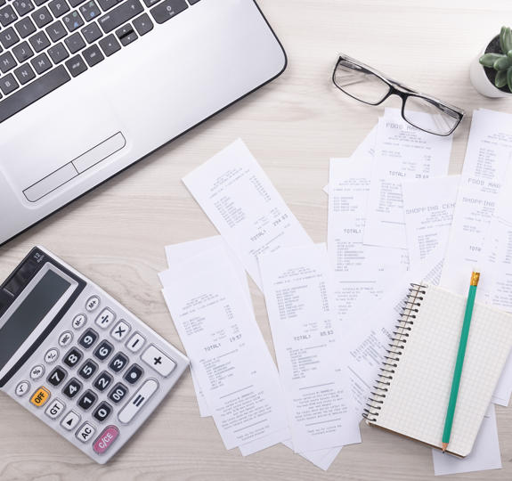 Bills Calculator With Checks Goods Services