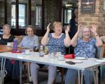 School choir performing for Warwick Court, Daventry customers 8