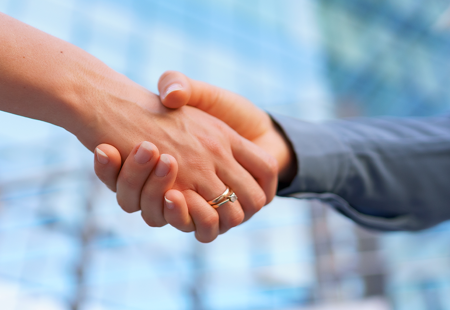 Women Shaking Hands