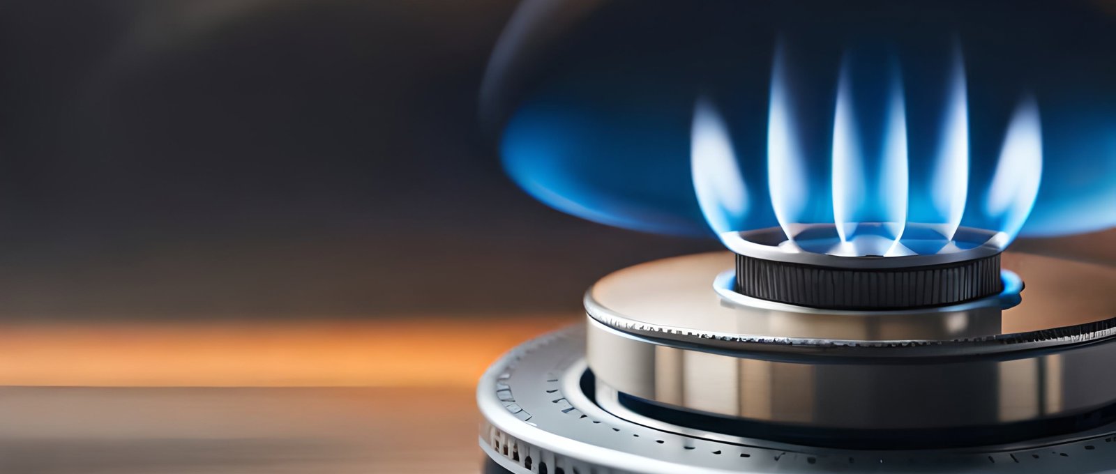 Blue Flame Is Lit Up Table