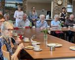 School choir performing for Warwick Court, Daventry customers 7