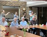 School choir performing for Warwick Court, Daventry customers 3